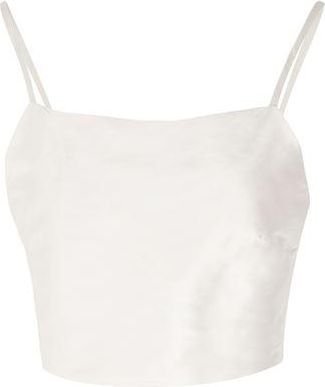 8 by YOOX SILK-SHANTUNG SLIP TOP