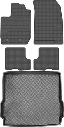 OEM Dacia Duster Ii Suv De 2017 - Juego De Alfombrillas De Goma Para Coche + Alfombrilla Para Maletero