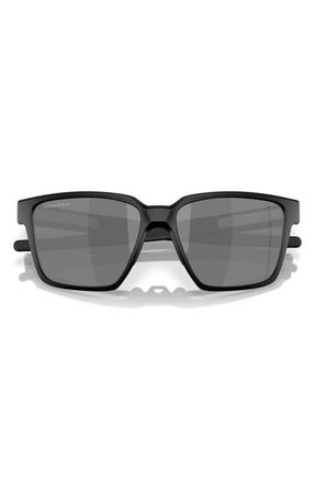 Oakley Actuator 57mm Prizm Rectangular Sunglasses in Matte Black at Nordstrom