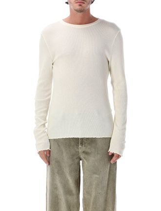 Our Legacy Elongated Japanese Cotton-Blend Ripple Ribbed T-Shirt