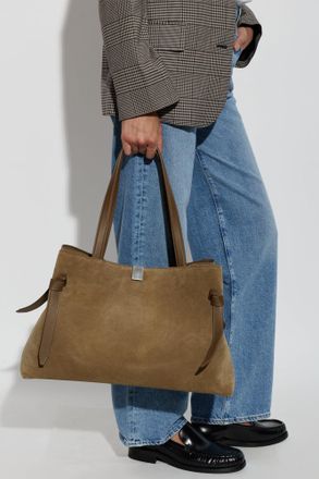 Yuzefi Gyoza Shopper Shoulder Bag, Womens, Brown