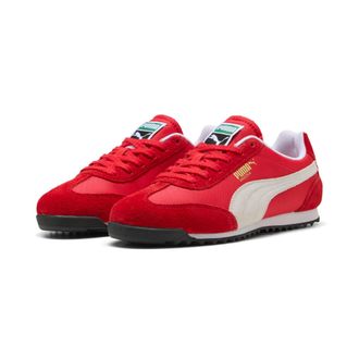 Puma Sneaker PUMA ARIZONA NYLON, Damen, Gr. 37,5, weiss (for all time rot, puma wei&szlig;, puma gold), Textil, mehrfarbig, Schuhe Sneaker