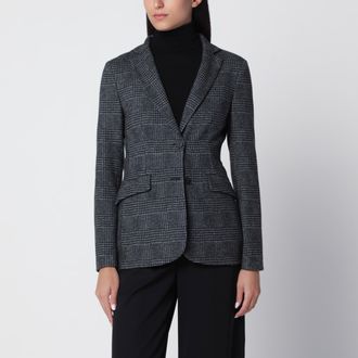Harris Wharf London Giacca monopetto con motivo Principe di Galles