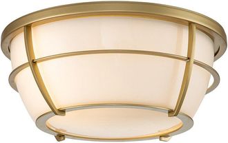 Netlighting Quoizel Chance Bathroom Ceiling Light Painted Natural Brass IP44