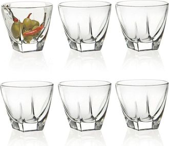 Barski Glass Dessert Cup/Bowl, 5.5Oz Set Of 6