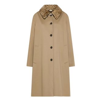 Seventy Jassen, Dames, Beige, 2Xs, Cappotto reversibile in gabardina