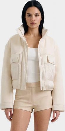 Rudsak Rome Mixed Media Down Jacket in Iceland at Nordstrom, Size X-Large