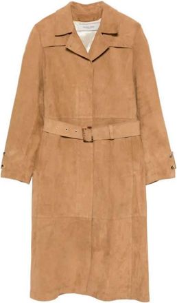 Golden Goose Journey Leather Trench Coat With Belt