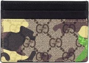 Gucci Accessoires, Heren, Veelkleurig, ONE Size, Leer, Portacarte GG Supreme