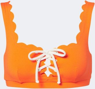 Marysia Swim Palm Springs scalloped bikini top