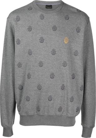 Billionaire Boys Club logo-print cotton sweatshirt - men - Cotton - XXXXL - Grey