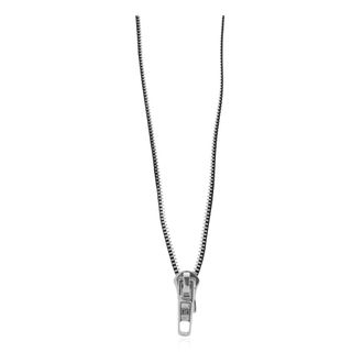 Balenciaga Necklaces, unisex, Gray, Size: ONE SIZE DIY Zip Necklace