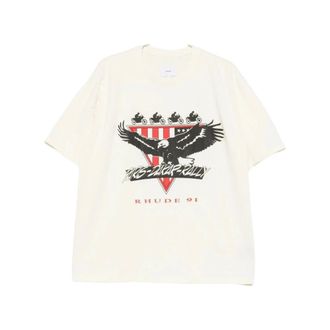 Rhude Heren, Tops, Wit, Maat: S Katoen