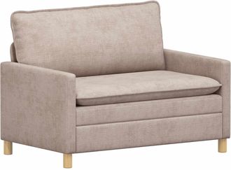 vidaXL Sof&aacute; Beige 126 X 81 X 87,5 Cm Poli&eacute;ster Vidaxl