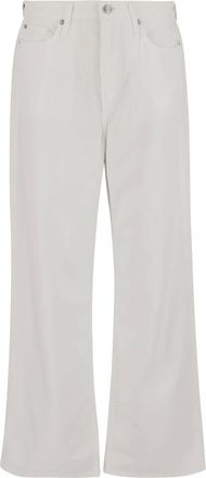 Rag & Bone Jeans, Dames, Wit, W29, Katoen, Witte Wijde Pijp Katoenmix Jeans