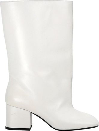Marni Womens Calfskin Leather Block-Heel Mid-Calf Boot (Authentic Pre-Loved)