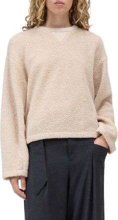 Closed Boxy Cropped Long-Sleeve Top