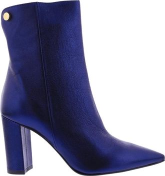 Paris Punk Dames Chic Cosmo Blauw/Metallic - Dames - Laarzen met Hak - Paars - 40 EU - Schoenen