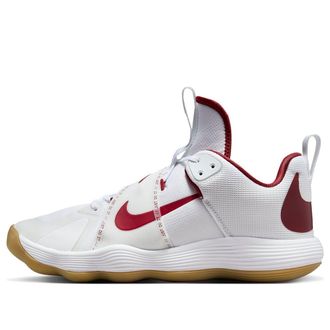 Nike React HyperSet LE Indoor Court Shoes White Red DJ4473-101