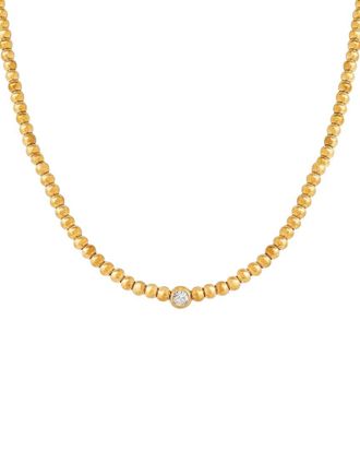 Liv Oliver 18K Plated Cz Necklace