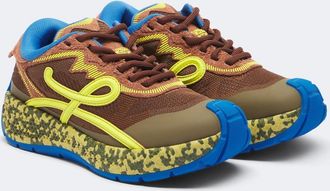 Loewe Pogo suede-trimmed sneakers