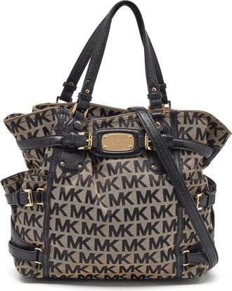 Michael Kors Borsa tote con monogramma - Toni neutri