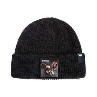 Goorin Brothers Savage Eagle Beanie - Dames - Hoeden - Zwart - ONE Size - Accessoires