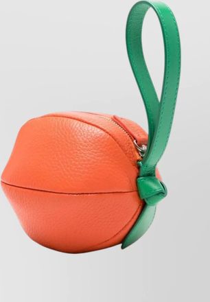 Hereu grained leather knot-detail purse