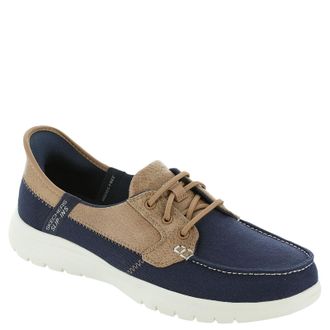 Skechers Womens On-The-Go Flex Palmilla Sneaker, Navy Textile, 5 UK