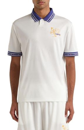 Diadora Legacy Embroidered Piqu&eacute; Polo in Optical White at Nordstrom, Size Xx-Large