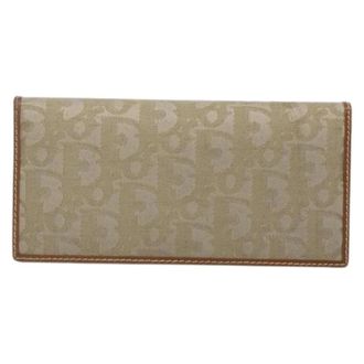 Dior Pre-owned Wallets, female, Beige, Size: ONE SIZE Pre-owned Trotter French Wallet
