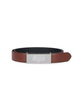 Maison Margiela Numeric Reversible Belt - Brown/Black