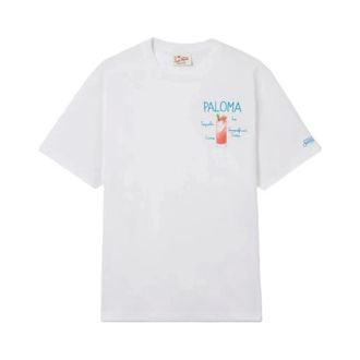 MC2 Saint Barth T-Shirts, male, White, Size: XL Paloma Recipe 01N EMB