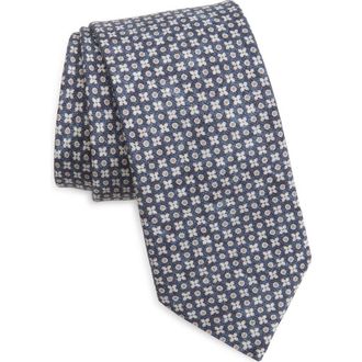 BOSS Silk Tie in Dark Blue at Nordstrom