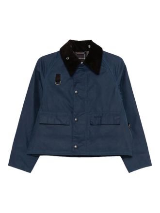 Barbour Jack met ribfluwelen kraag - Blauw