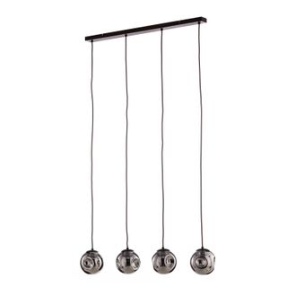 Lindby L&aacute;mpara Colgante valentina En Gris De Vidrio - Lindby