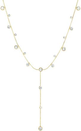 BEN ONI Bezel Cubic Zirconia Y Necklace in Gold at Nordstrom