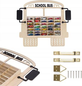 OEM Estante De Autob&uacute;s Estante Para Hot Wheels Muelles Para Coches Autob&uacute;s Escolar