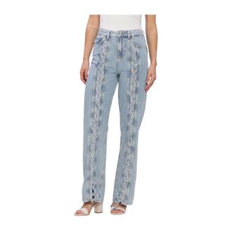 Liu Jo Dames, Jeans, Blauw, Maat: W26 Katoen