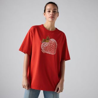 Levi's Graphic Tabor Tee - Womens - XL - Red