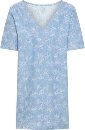 Ichi Short Kleedjes - Dames - Korte kleedjes - Blauw - XL - Denim - Kleedjes