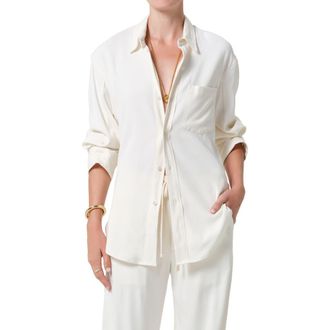 Citizens Of Humanity Kayla Oversize Button-Up Shirt in Moonlight at Nordstrom, Size X-Small