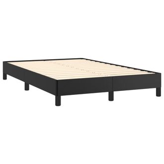 vidaXL Vidaxl - Estructura De Cama Sin Colch&oacute;n Cuero Sint&eacute;tico Negro 120x190 Cm