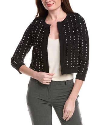 Anne Klein Pinstripe Cardigan