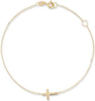 Ember Fine Jewelry Cross Chain Bracelet in Gold at Nordstrom Rack