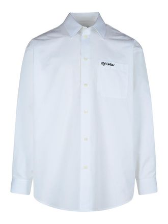 Off-white College White Cotton Shirt