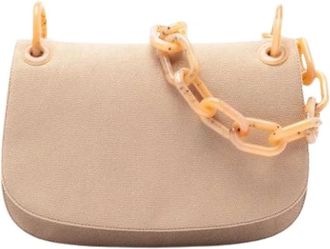 Prada Borsa a spalla Pre-owned in tela - - Pre-owned - Donna - Beige - ONE SIZE