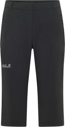 Jack Wolfskin Hikeout 3/4 Pants Shorts f&uuml;r Damen | schwarz