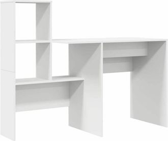 vidaXL Vidaxl - Escritorio Blanco 131.5 x 50 x 106.5 cm Madera contrachapada