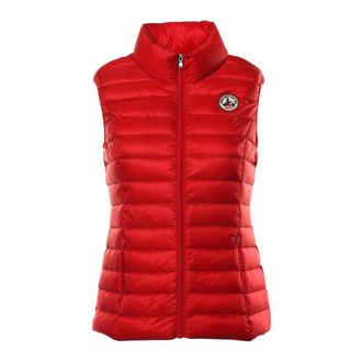 Jott The Ally Sleeveless Down Jacket - Dames - Bodywarmers - Rood - L - Leer - Jassen